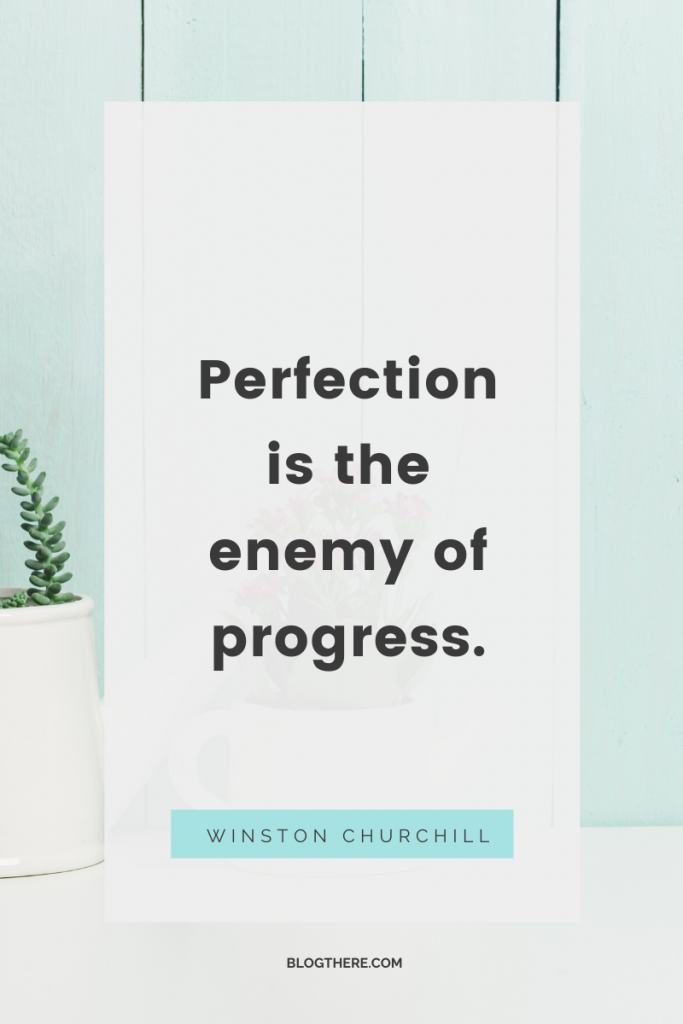 Perfection Churchill Quote